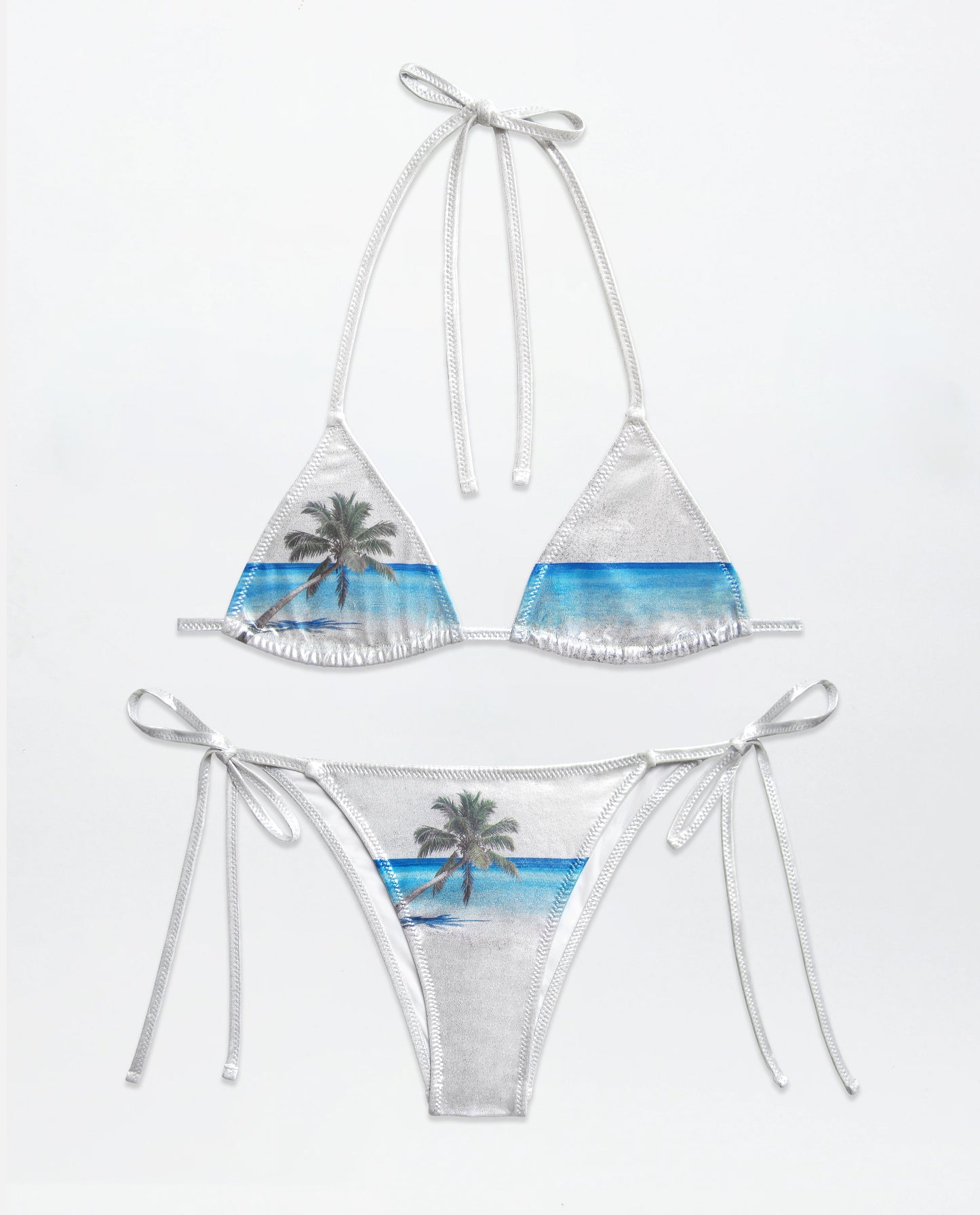 Palm Top - Metallic Silver