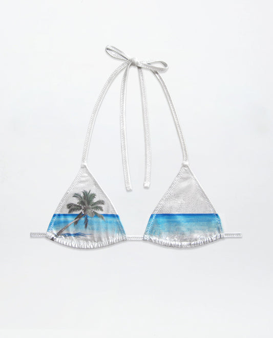 Palm Top - Metallic Silver